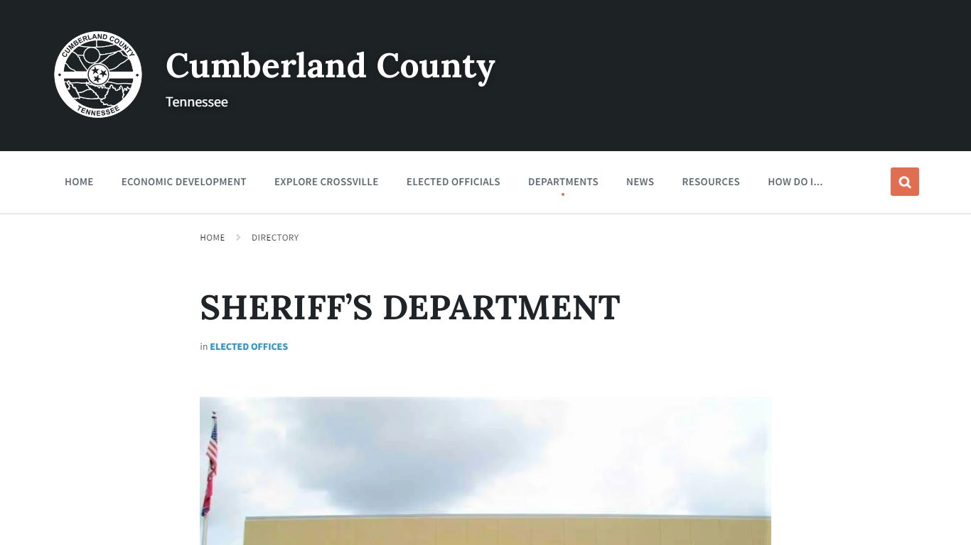 SHERIFF’S DEPARTMENT - Cumberland County – Tennessee
